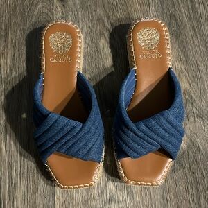 Vince Camuto Crossband Slide Sandals - Melysa
